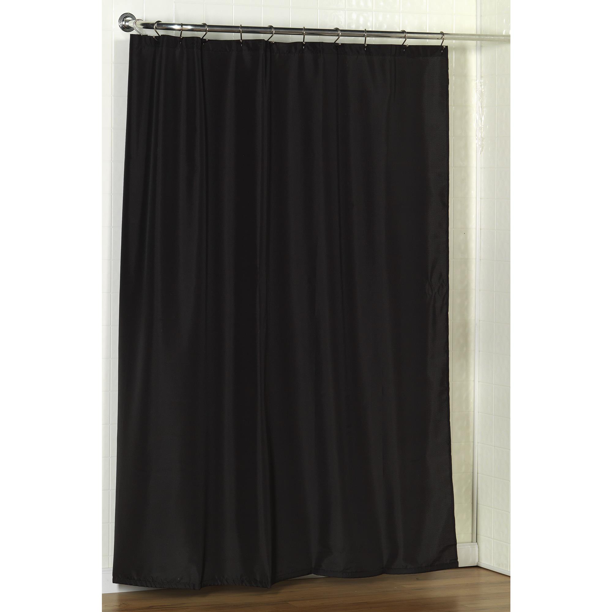 Carnation Home StandardSized Polyester Fabric Shower Curtain Liner in